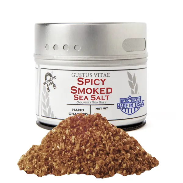 Gustus Vitae Spicy Smoked Sea Salt  Tin