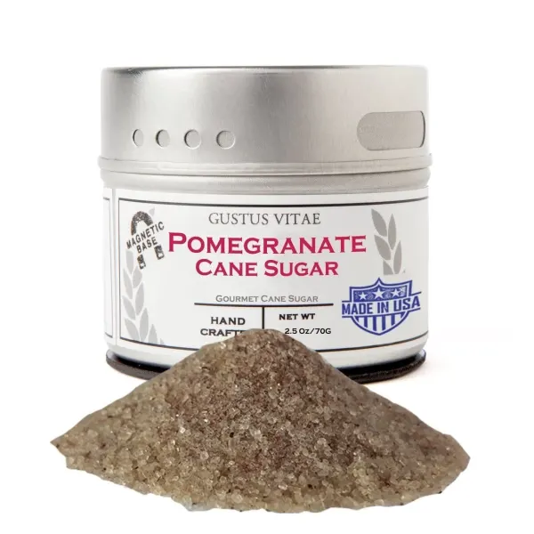 Gustus Vitae Pomegranate Cane Sugar  Tin
