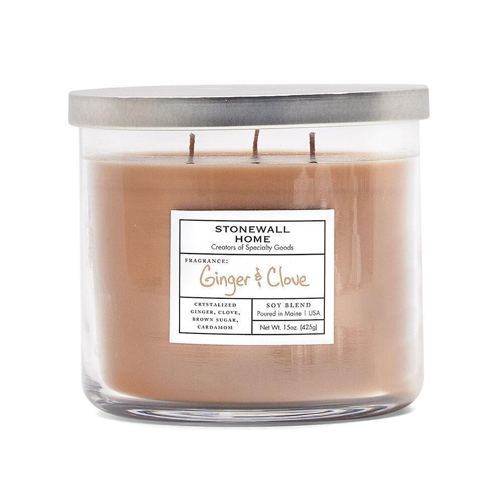 Stonewall Kitchen - Ginger & Clove - Candle 15 oz Bowl 651526 DISVEN