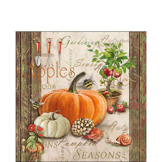Ampelco Napkin Cocktail Autumn Gardening 307-12512410