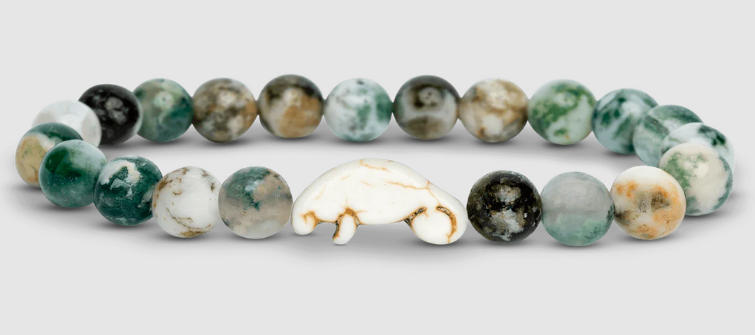 Fahlo - The Drift Bracelet - Tracks a Manatee - Seagrass Green - W-DFT-GREEN