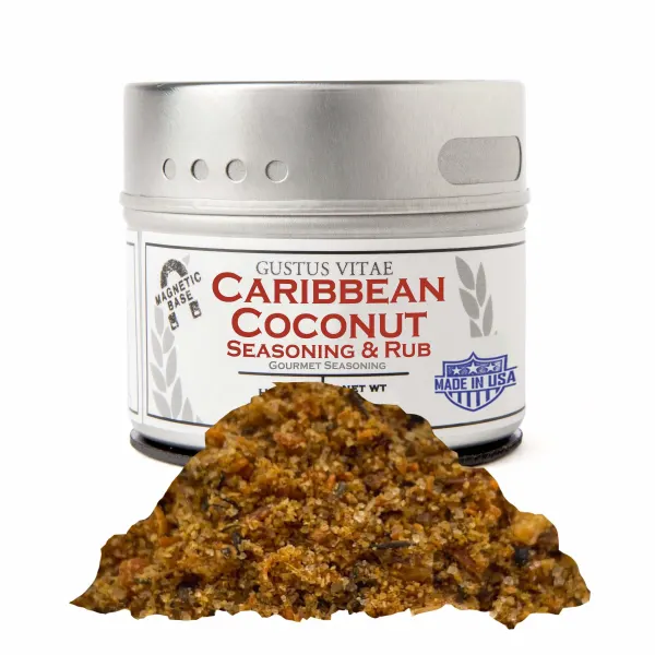 Gustus Vitae - Caribbean Coconut Seasoning Rub 2.2 oz Tin