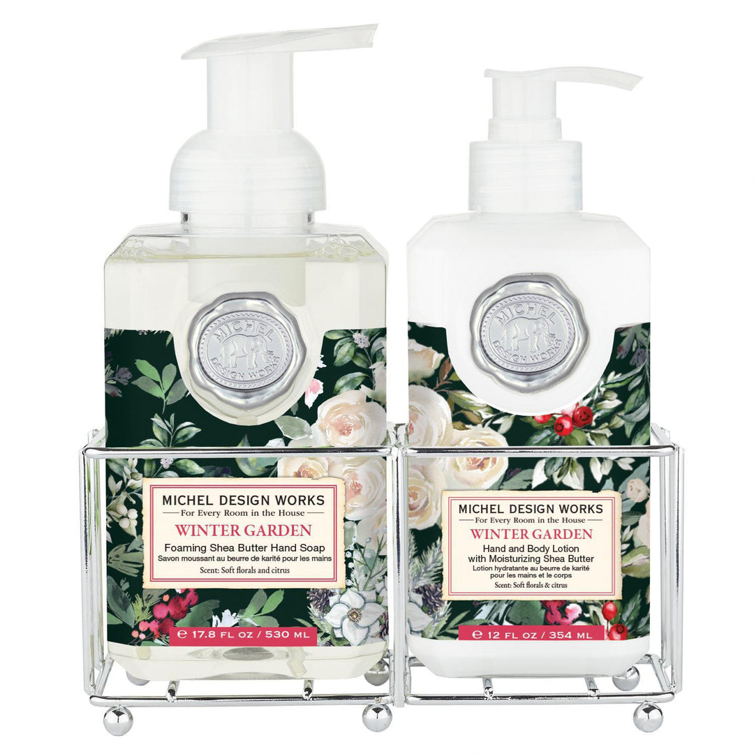 Stonewall Kitchen - Michel Design Works - Winter Garden Florals Hand Care Caddy - 846443 DISVEN