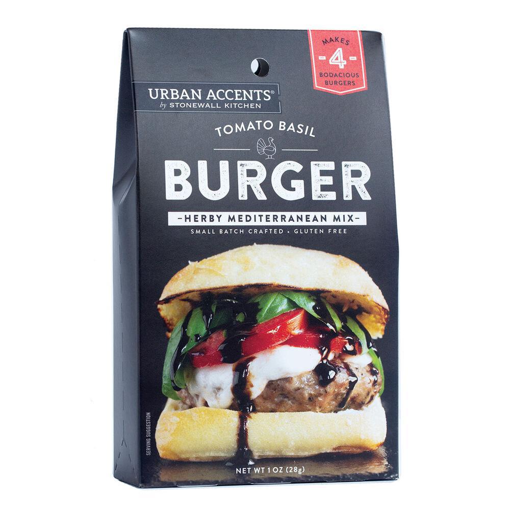 Stonewall Kitchen - Urban Accents - Tomato Basil Turkey Burger Seasoning Mix 1 oz - 370221 DISVEN