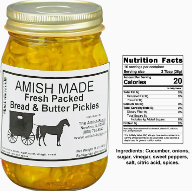 Arndt's Fudgery - Amish Pickled Bread & Butter Pickles 16 oz