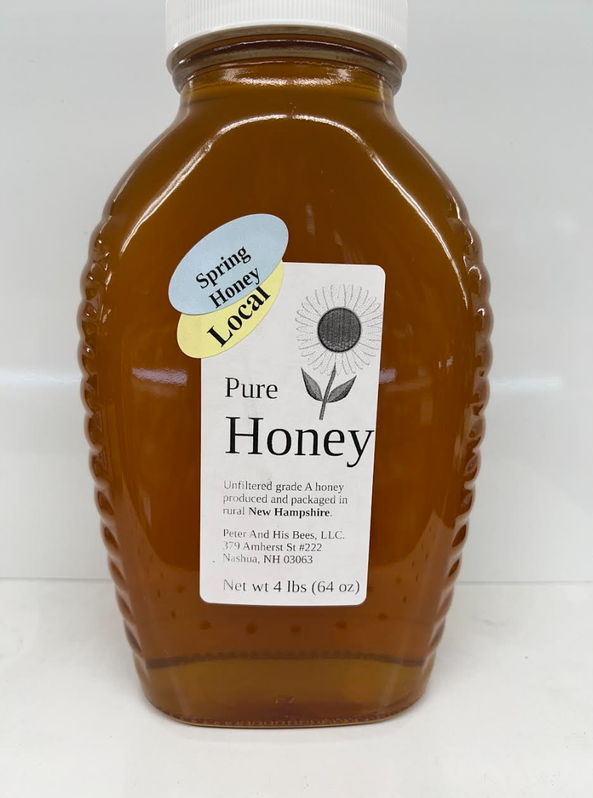 Peter And His Bees - 4 lb Jar Pure Local NH Honey