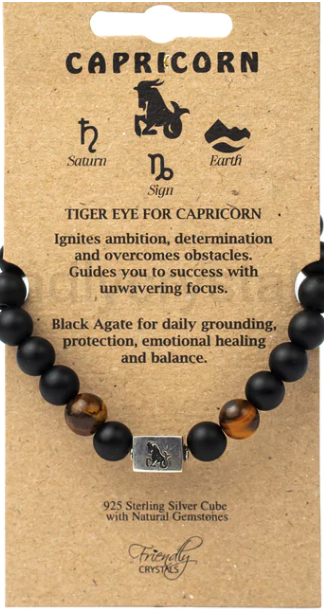 Friendly Crystals - Zodiac Collection - Capricorn - 8MM