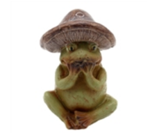 Resin Mushroom Frog - RAF61094
