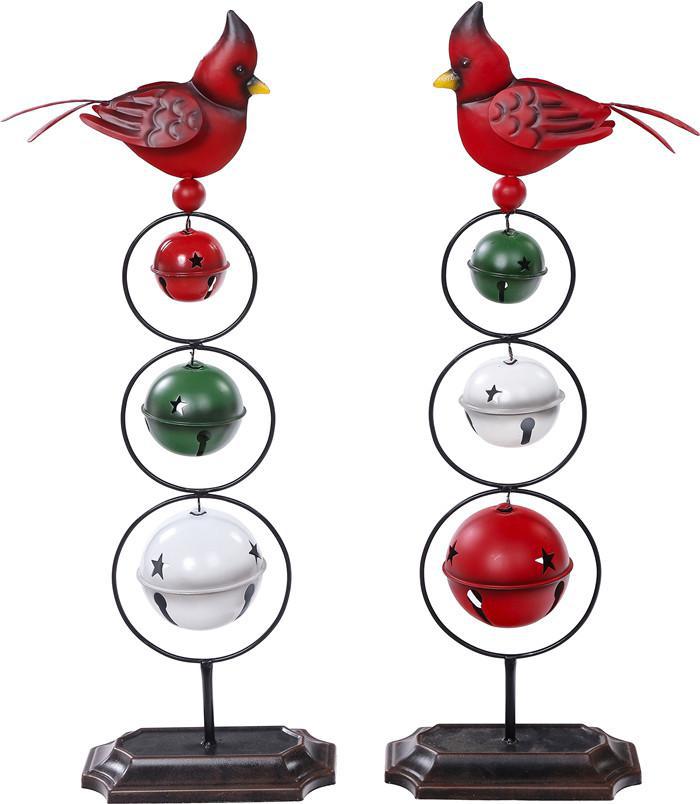 Special T Metal Cardinal w/ 3 Ball Standing Assorted C24917