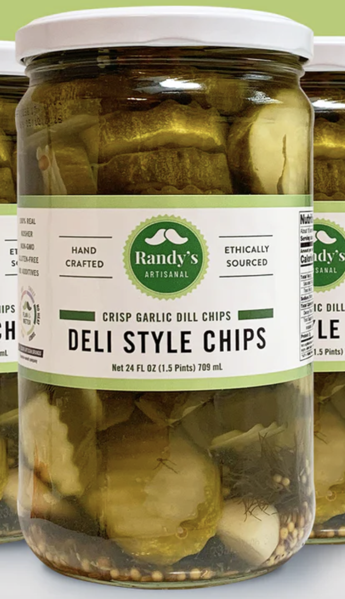 Randy's Pickles - Deli Style Dill Chips  24 oz - PKL0008C