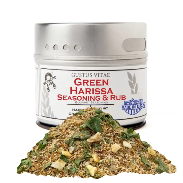 Gustus Vitae - Green Harissa Seasoning & Rub 1 oz Tin