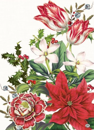 Stonewall Kitchen - Michel Design Works - Christmas Bouquet Tea Towel DISVEN
