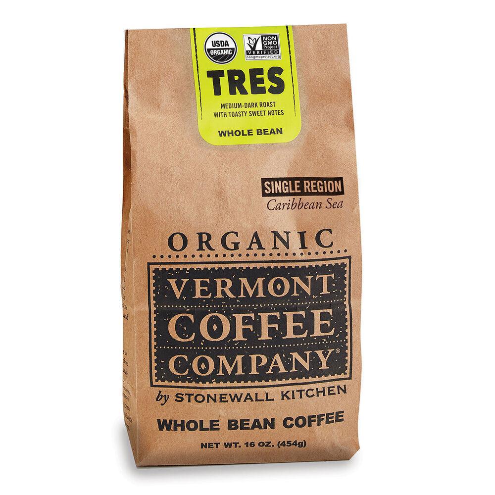 Stonewall Kitchen - Vermont Coffee Company -  Organic Tres Caribbean Whole Bean Coffee 16 oz - 381609 DISSVF