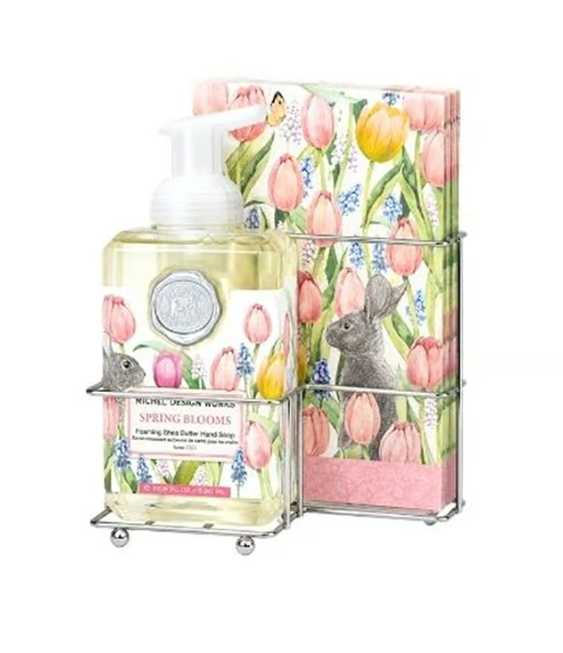 Stonewall Kitchen - Michel Design Works - Spring Blooms Foaming Soap & Napkin Set  - 809454