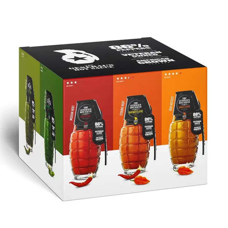 The General's Hot Sauce - The Super 6 Gift Pack DISSVF
