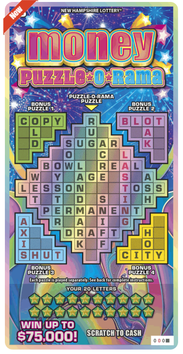 Scratch - $5 -  Money Puzzle*O*Rama - 1717