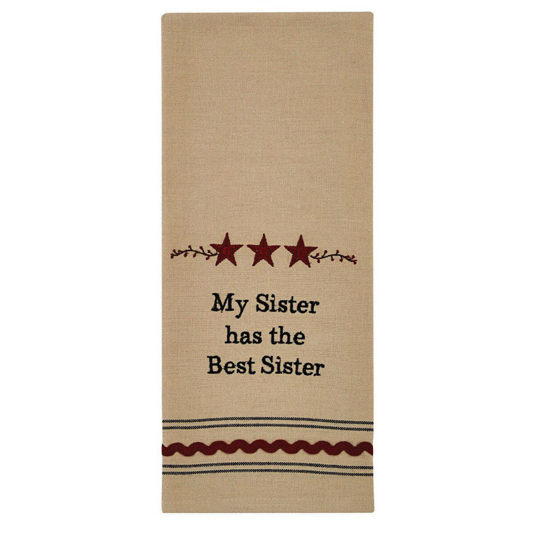 Park Designs - My Sister Has the Best Sister Dishtowel - 7499-739