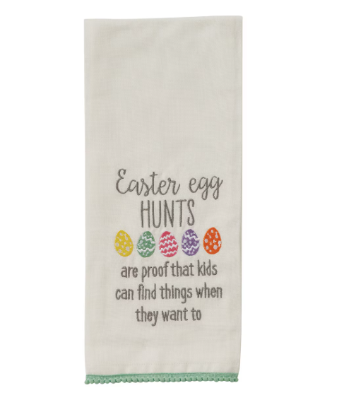 Park Designs - Easter Egg Hunts Embroidered Dishtowel - 7499-620