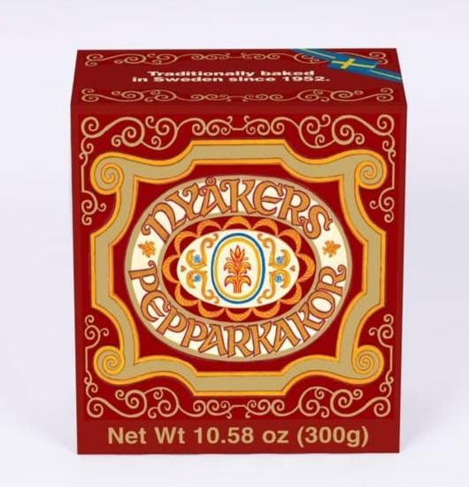 Nyakers - Original Gingersnap Cookies in Red Box 300g - 64-TG304U