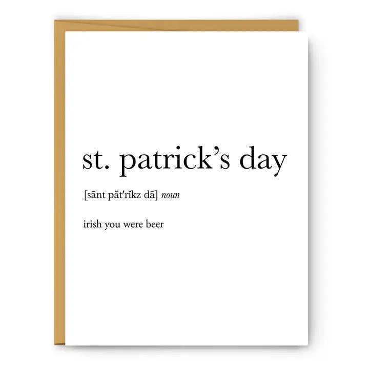 Footnotes - St. Patrick's Day Definition - St. Patrick's Day Card