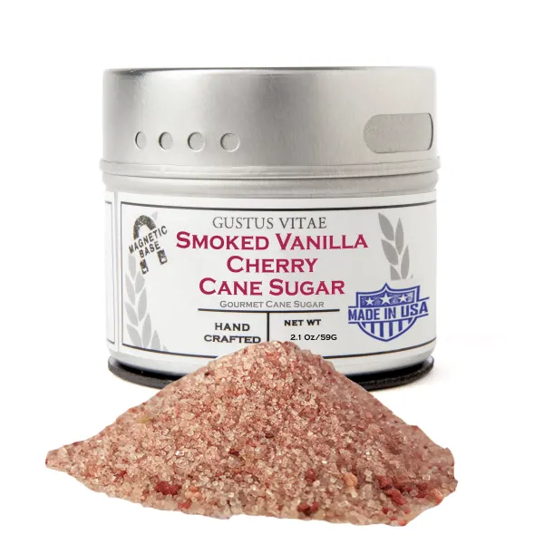 Gustus Vitae Smoky Vanilla Cherry Cane Sugar  Tin DISVEN