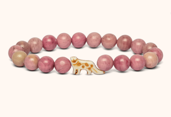 Fahlo - The Ascent Bracelet - Tracks a Snow Leopard - Wildflower Pink - W-ASC-PINK