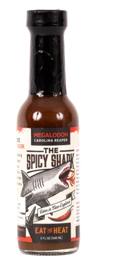 The Spicy Shark - Megalodon (Carolina Reaper) 5oz Hot Sauce