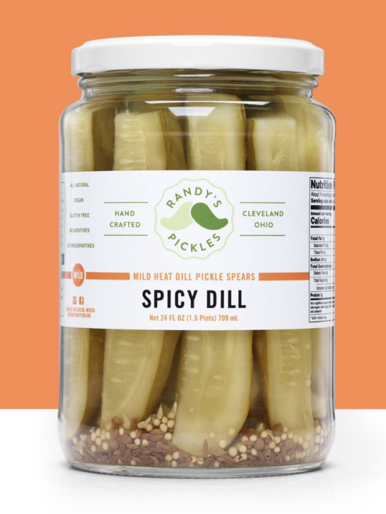 Randy's Pickles - Spicy Dill Spears 24 oz - PKL0006C