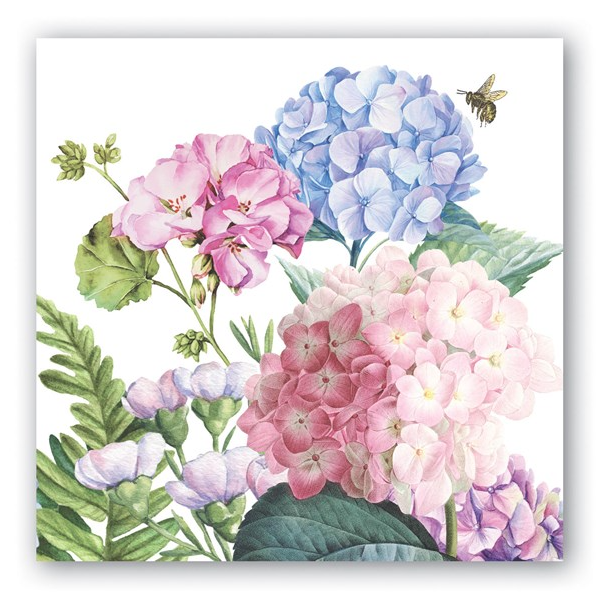 Stonewall Kitchen - Michel Design Works - Wild Hydrangea Cocktail Napkin - 814420