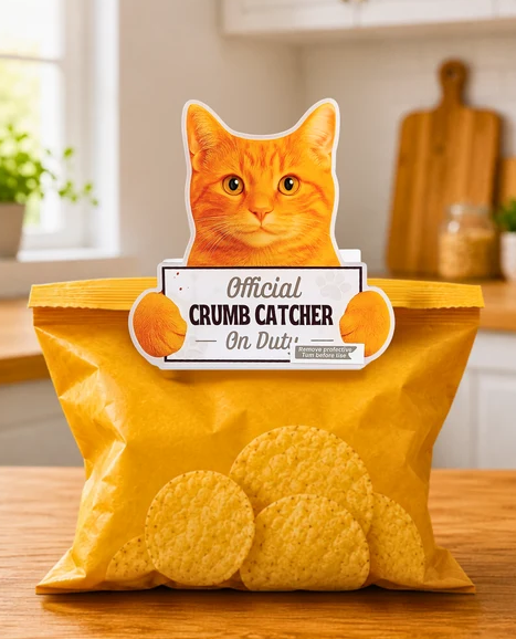 E&S Pets - Orange Tabby Cat - Chip Clip - 249-8
