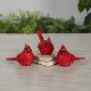 3.54" Resin Red Cardinal - Assorted Styles ( Sold Individually ) - 2884530