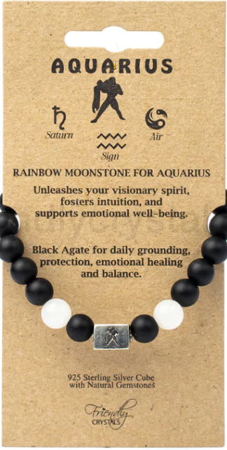 Friendly Crystals - Zodiac Collection - Aquarius - 6MM
