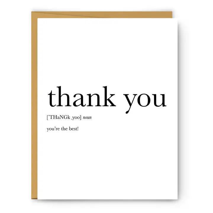 Footnotes -  Thank You - Thank You Card - FN0497C