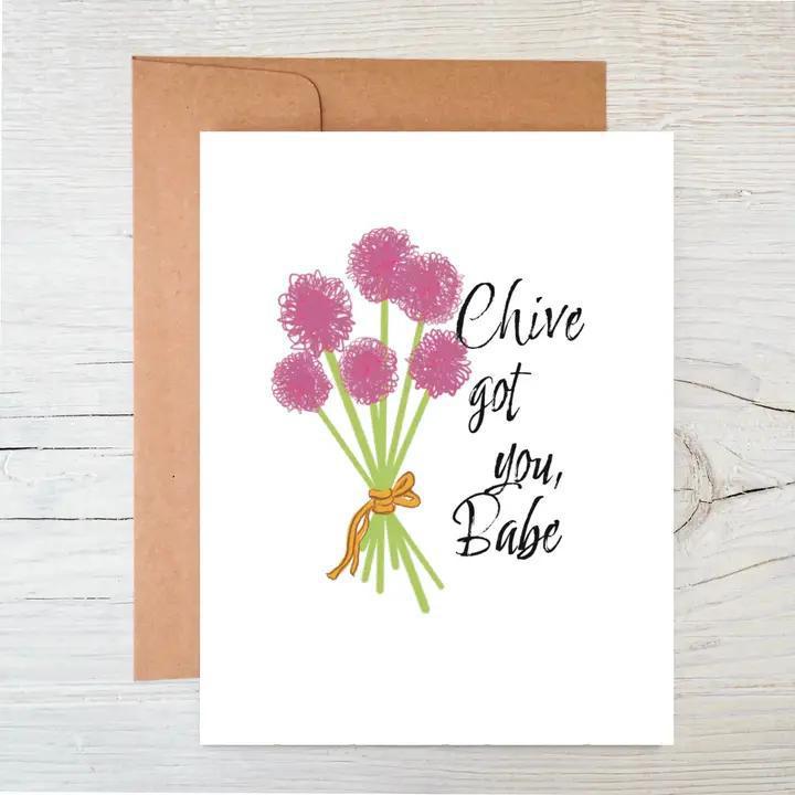 Raven's Edge Studio - Plantable Herb Card - Chive Got You Babe