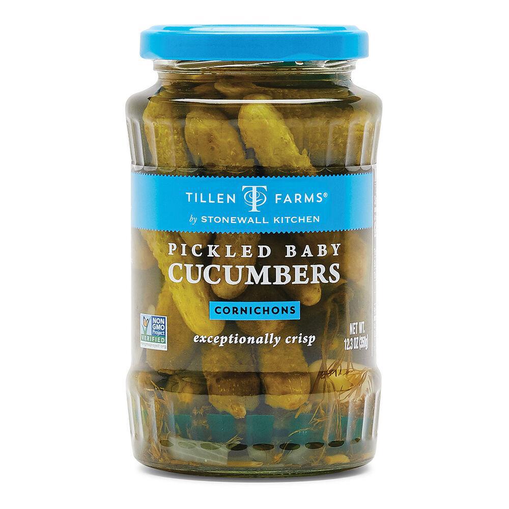 Stonewall Kitchen Pickled Baby Cucumbers  12.3 oz jar 300107