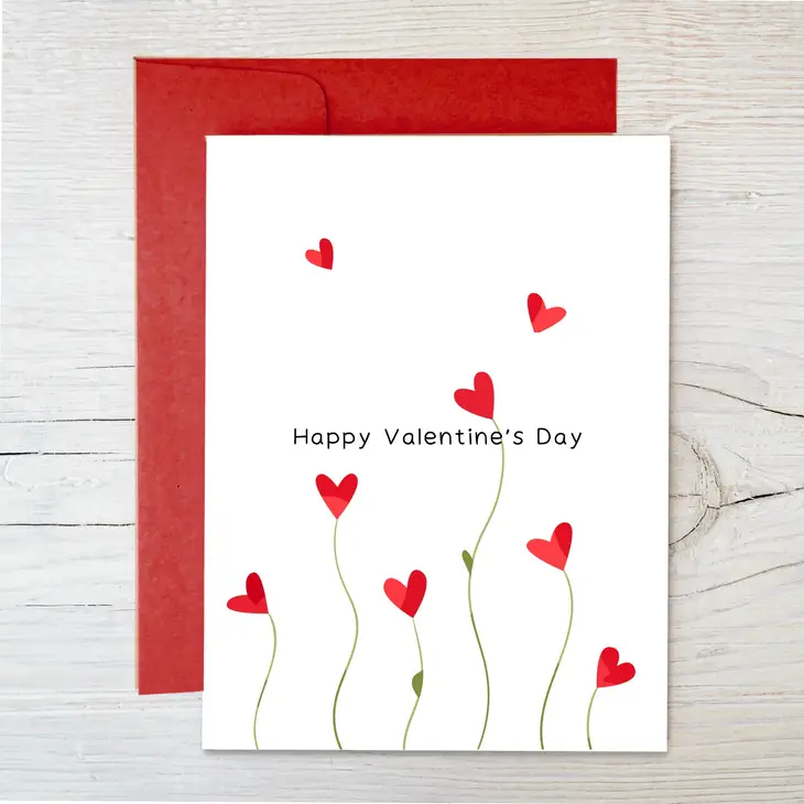 Raven's Edge Studio - Plantable Love Card: Eco Valentine, Red Heart Garden
