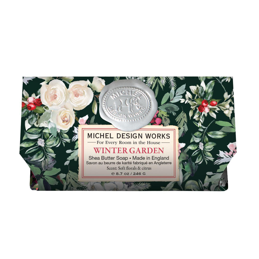 Stonewall Kitchen - Michel Design Works - Winter Garden Large Bath Soap Bar 8.7 oz - 802443 DISVEN