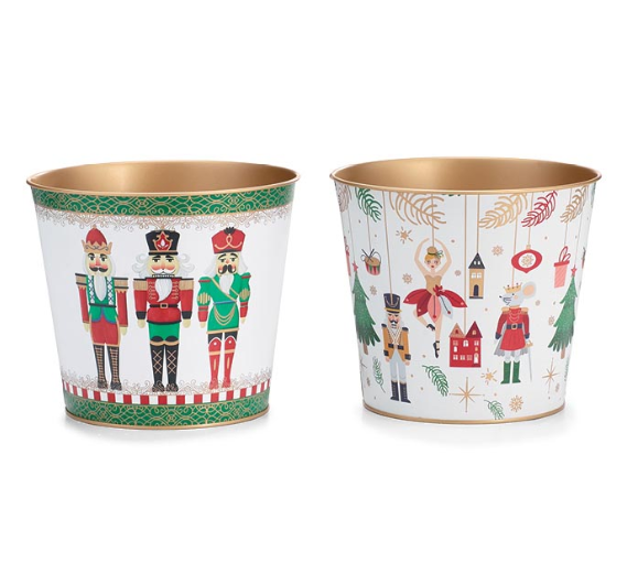 6" Nutcracker Pot Cover - Assorted Styles - 9750787
