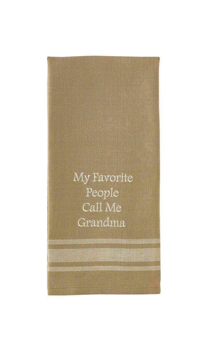 Park Designs - My Favorite People Call Me Grandma Dishtowel - 72-606
