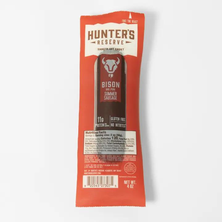 Hunter's Reserve - Bison Summer Sausage 4 oz - SS5073075 DISSVF