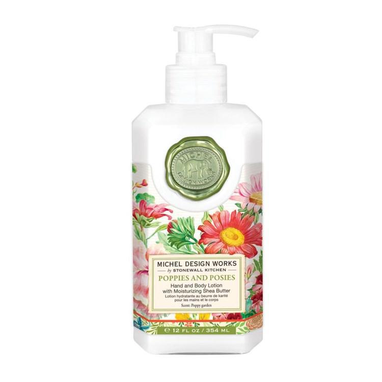 Stonewall Kitchen - Michel Design Works - Poppies and Posies Hand & Body Lotion 12 oz - 856385 DISVEN