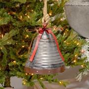 Galvanized Jingle Bells w/Ribbon/Rope ZR175353-F