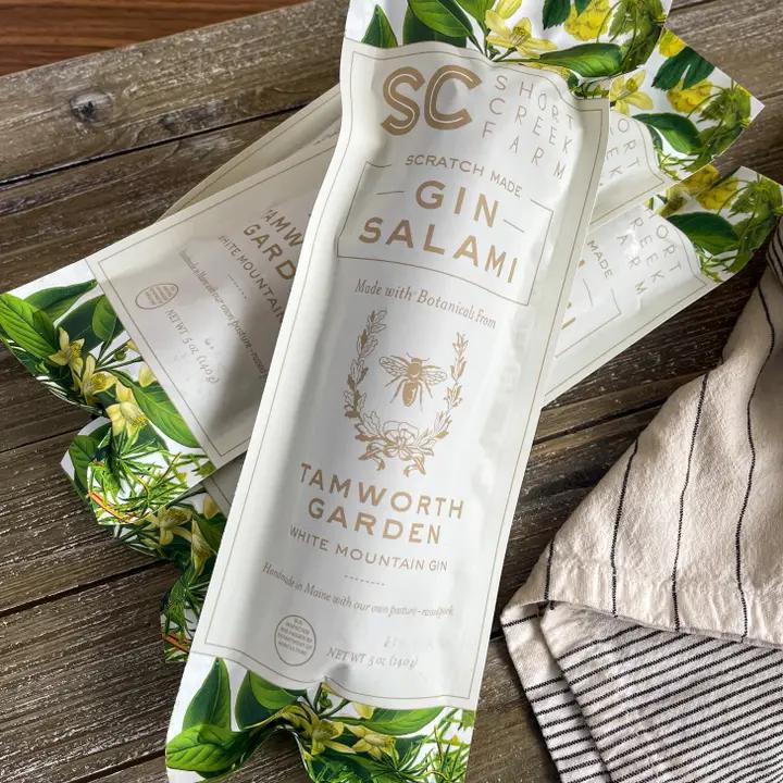 Short Creek Farm  - White Mountain Gin Salami (Homegrown) 5 oz - 2040-1340-0500 DISVEN