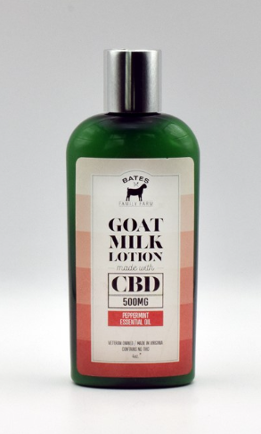 Bates Family Farm - 4oz CBD Goat Milk Lotion - Peppermint 500MG