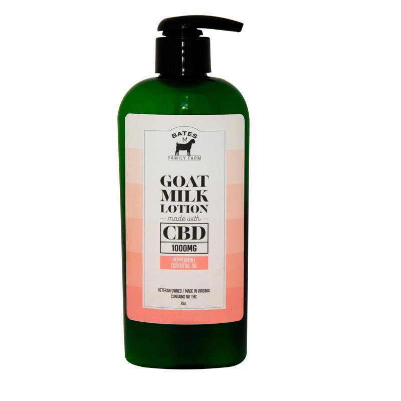 Bates Family Farm - 8oz CBD Goat Milk Lotion - Peppermint 1000MG