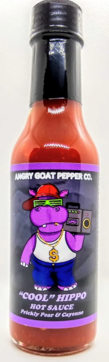 Angry Goat Pepper Co. Hot Sauce COOL Hippo 5oz
