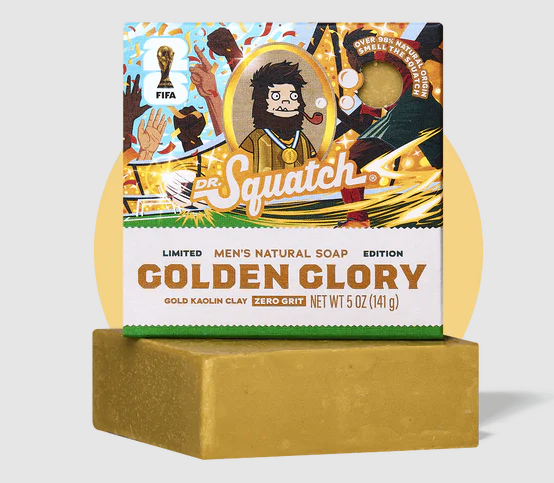 Dr. Squatch - FIFA - Golden Glory Bar Soap 5 oz - BAR-VCY-01