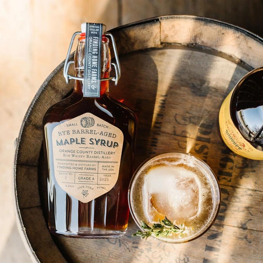 Finding Home Farms - Rye Barrel-Aged Maple Syrup Swing Top Bottle 8 oz