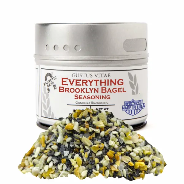 Gustus Vitae Everything Brooklyn Bagel Seasoning  Tin DISSVF