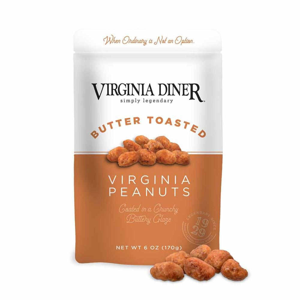 Virginia Diner -  Butter Toasted Peanuts 6 oz Pouch - 1738 DISSVF